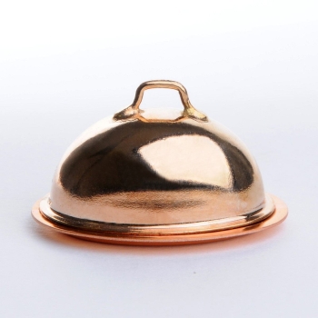 Oval Tray with Cover, II. Choice, slightly tarnished