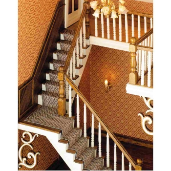 Stair runner beige-red, 540 mm