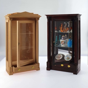 Biedermeier glass cabinet