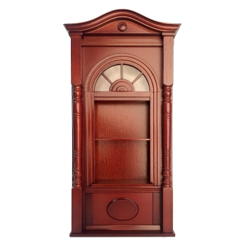 Open cupboard with cornice