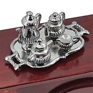 Tea set, with platter, 5 pcs.