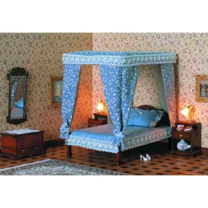 Chippendale Baldachin Doppel-Bett