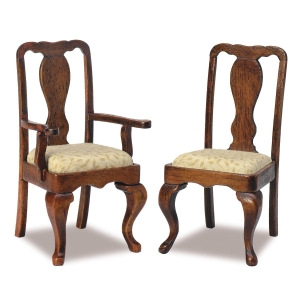 Queen-Anne armchair, 2 pieces