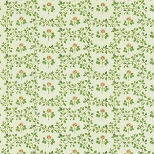 Wallpaper with wreaths of roses