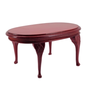 Queen Anne dining room table, oval, mahogany