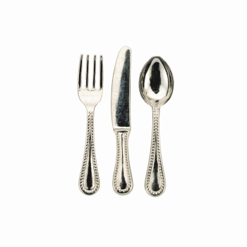 Kleines 3-teiliges Essbesteck, 12 Teile