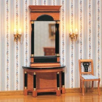 Biedermeier Spiegel und Wandtisch