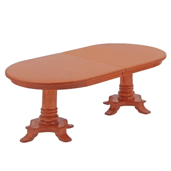 Biedermeier dining room table with extra leaf