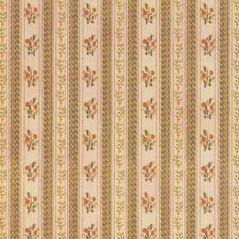 Flower-striped wallpaper